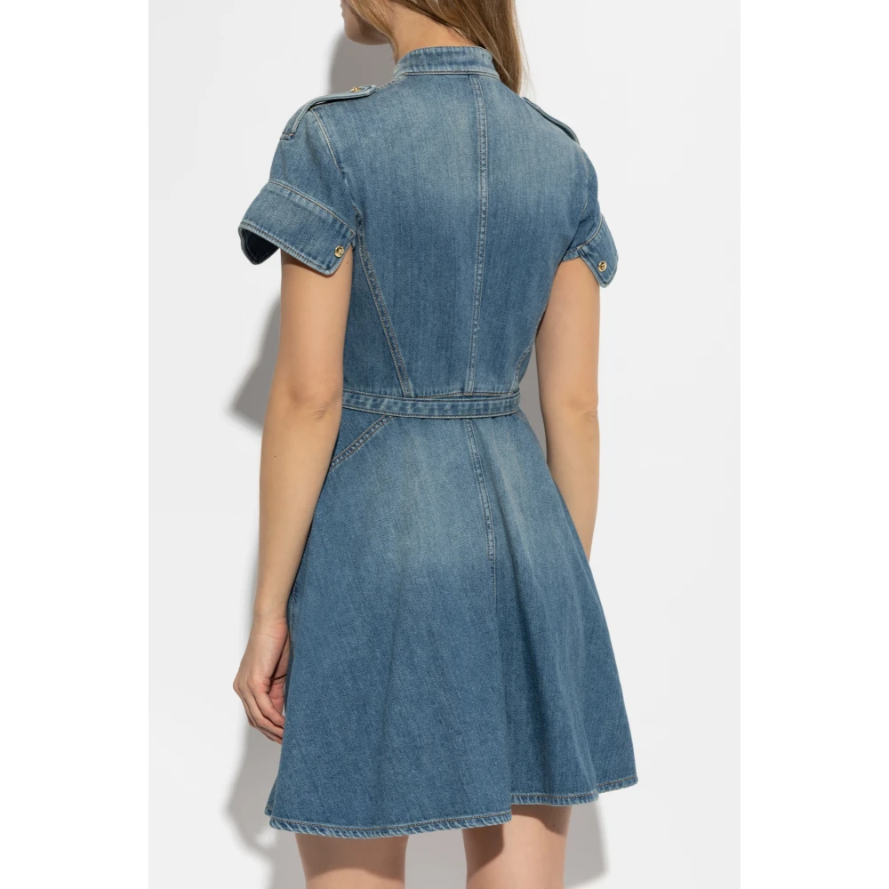 alexander mcqueen Denim jurk Blue Dames