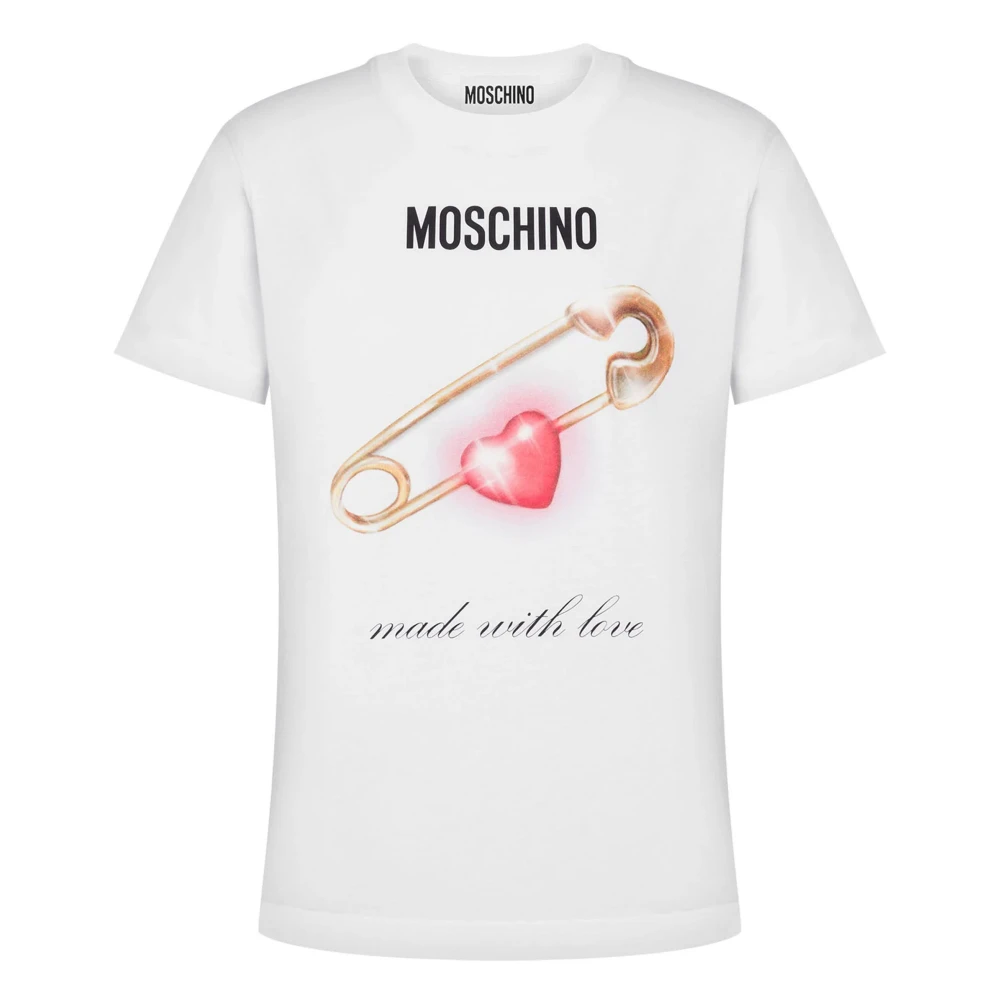 Moschino Fantasia Bianco T-Shirt White Dames