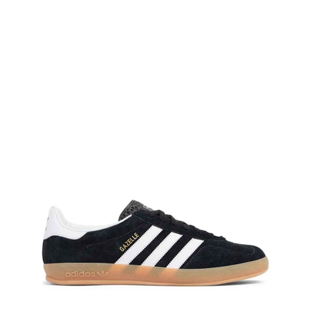 Adidas Svarta Gazelle Indoor Sneakers Mocka Black, Herr