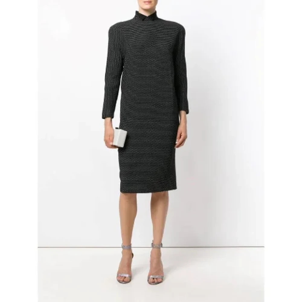 Versace Pre-owned Wool dresses Black Dames