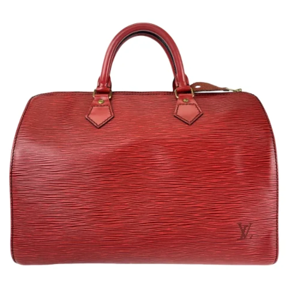 Louis Vuitton Vintage Pre-owned Leather handbags Red Dames