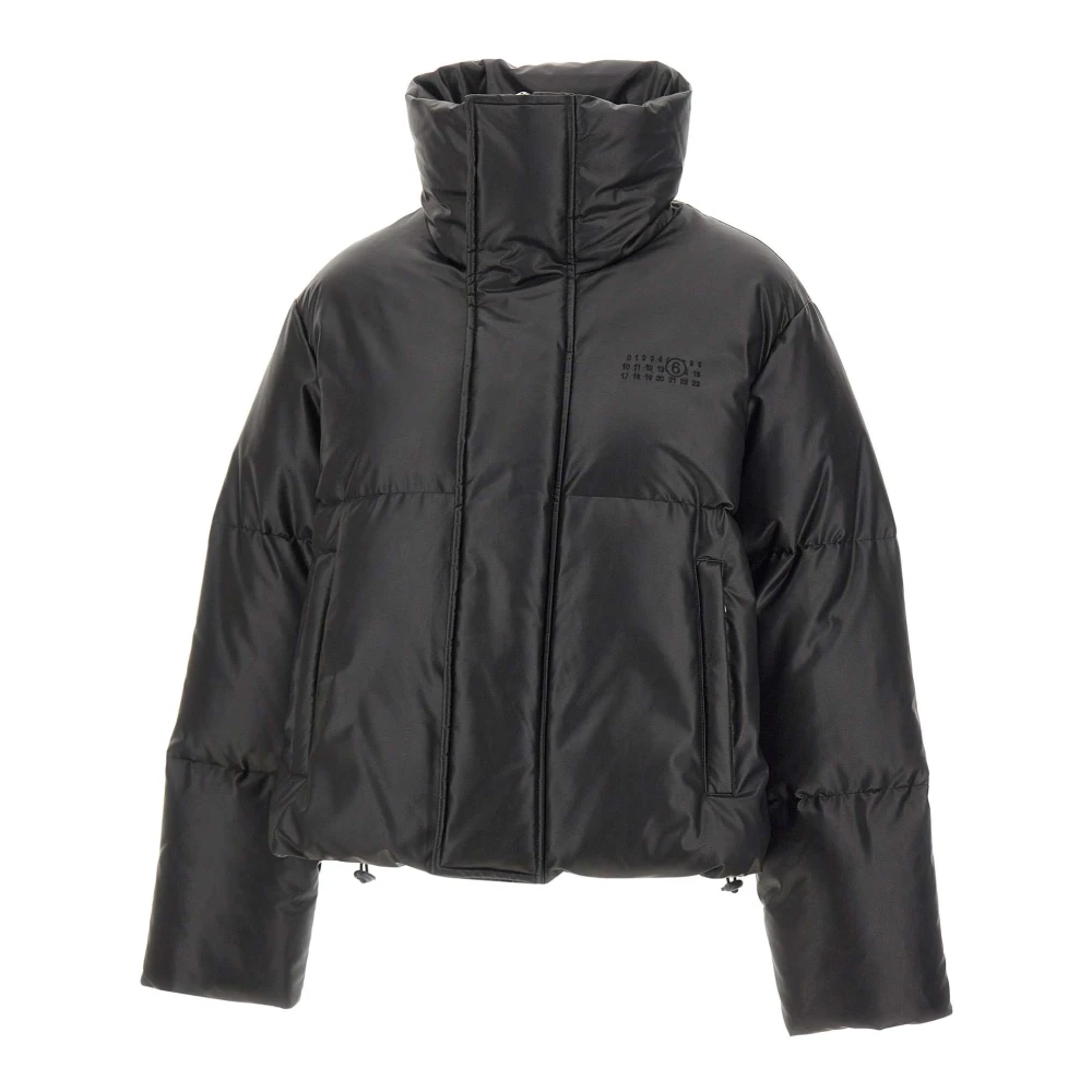 Mm6 Maison Margiela Damen Schwarz Jacken, K, Sgröße: