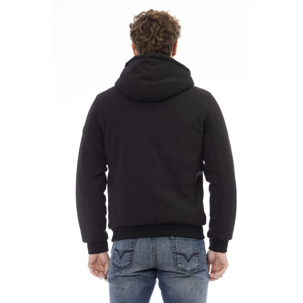 Baldinini Trendy Jas met Externe Zakken Black Heren