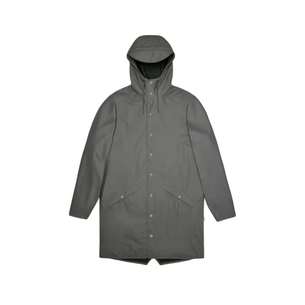 Rains Mannelijk Grijs Jassen Heren, S, Parka's