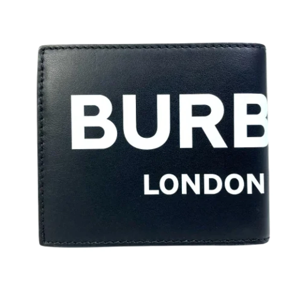 Burberry Vintage Pre-owned Leather wallets Black Heren