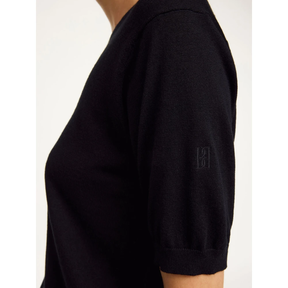By Malene Birger Zwart T-shirt Lelle By Herenne Birger Black Dames