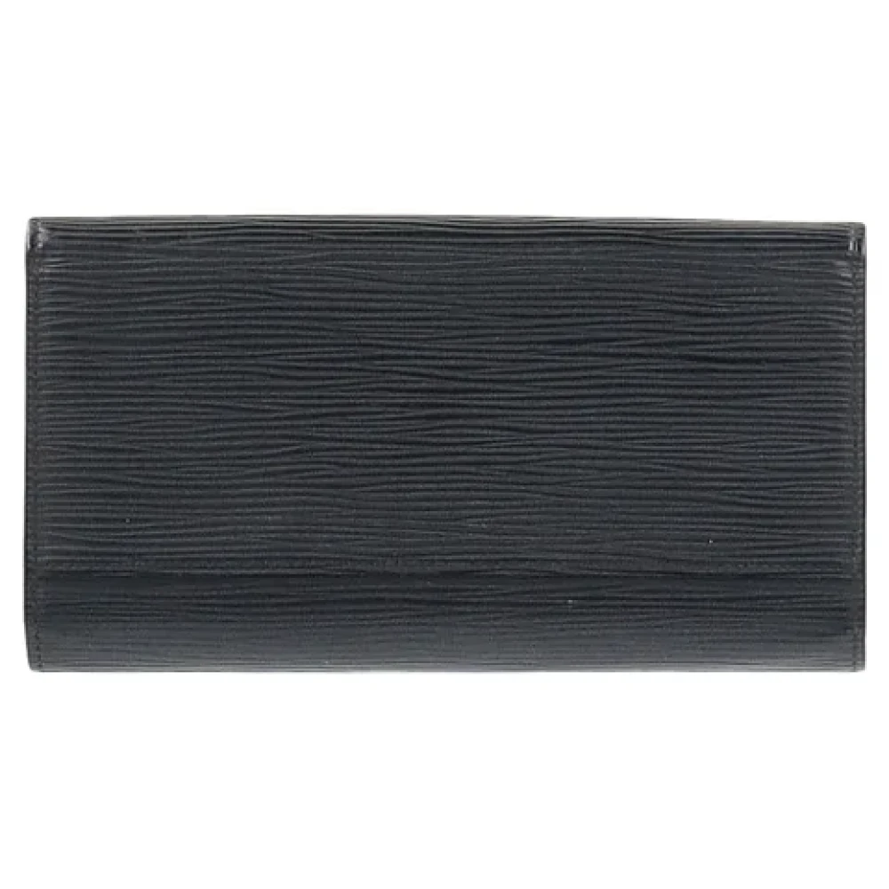 Louis Vuitton Vintage Pre-owned Leather wallets Black Dames