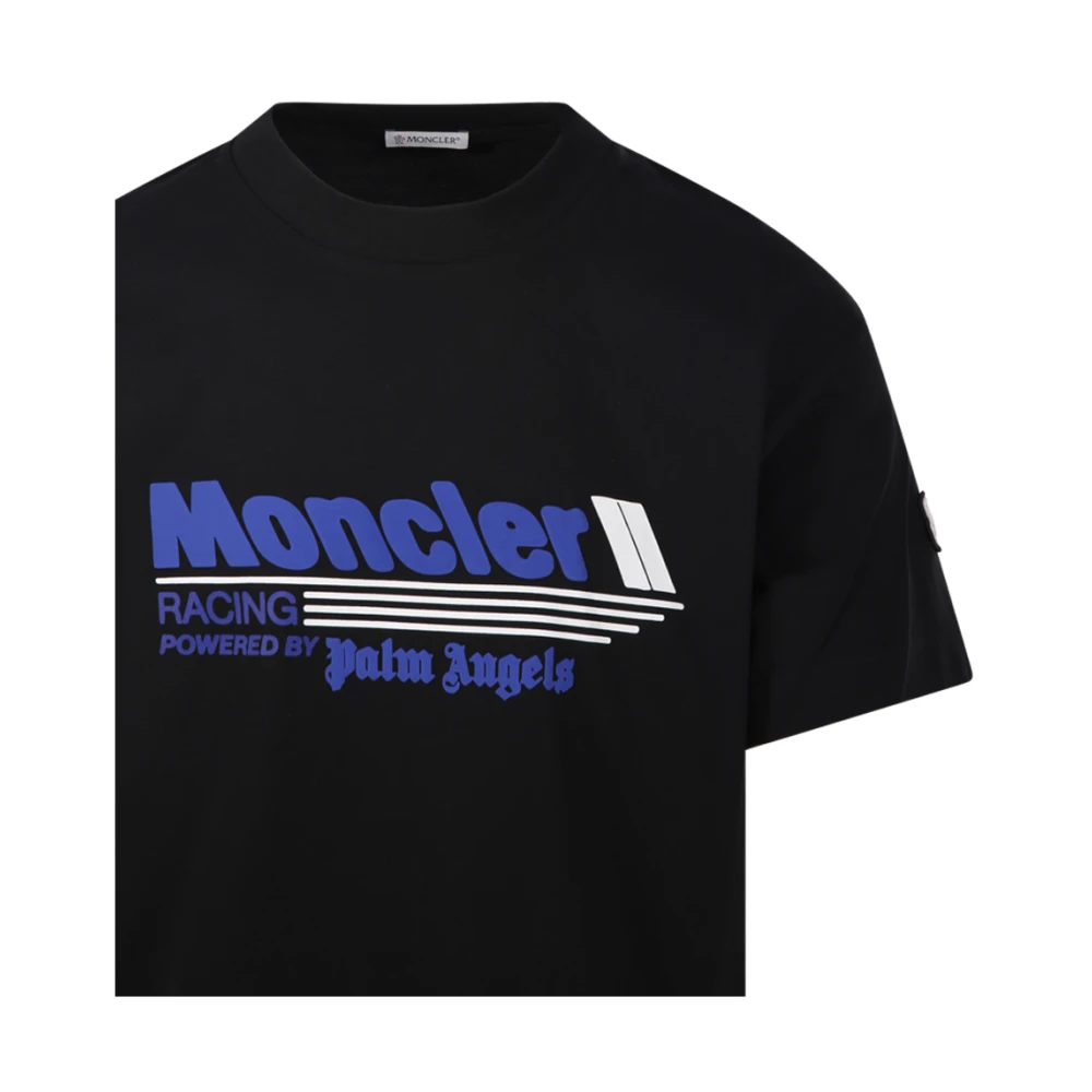 Moncler Wit T-Shirt met Korte Mouwen White Heren
