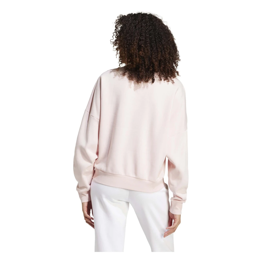 Adidas Essentials Small Logo Hoodie Pink Dames