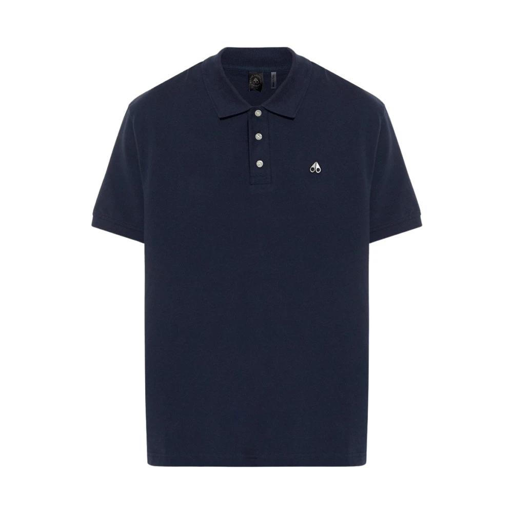 Moose Knuckles Polo Shirts Blue, Herr