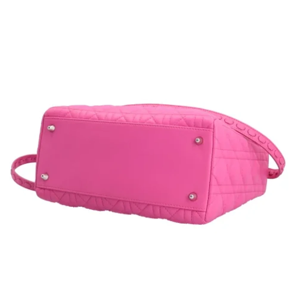 Dior Vintage Pre-owned Fabric dior-bags Pink Dames