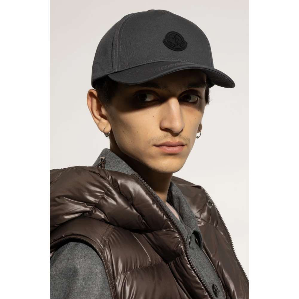 Moncler Baseball cap Gray Heren