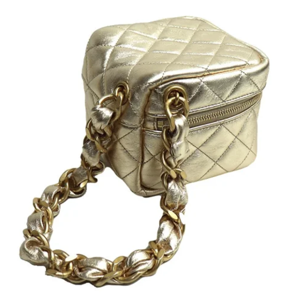 Chanel Vintage Pre-owned Fur chanel-bags Yellow Dames
