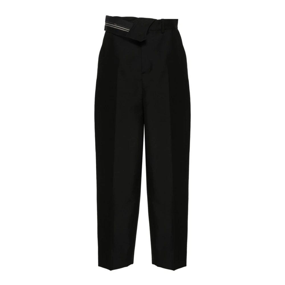 Fendi Mujer Negro - Pantalones S Elegantes De Mezcla De Mohair Y Lana - Trousers - S