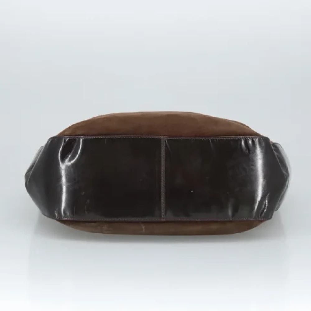 Bally Pre-owned Suede handbags Brown Dames
