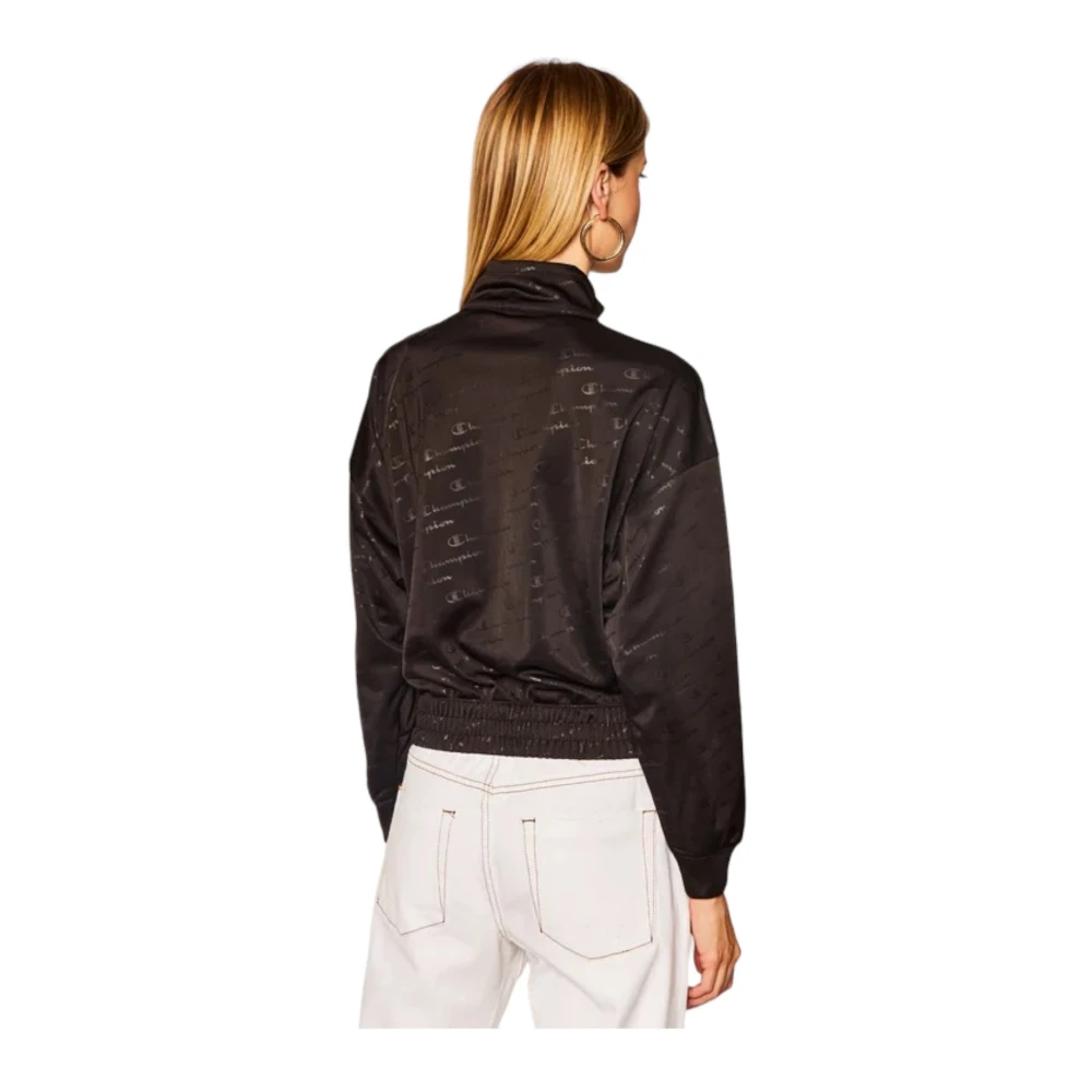 Champion Sweater met rits Black Dames