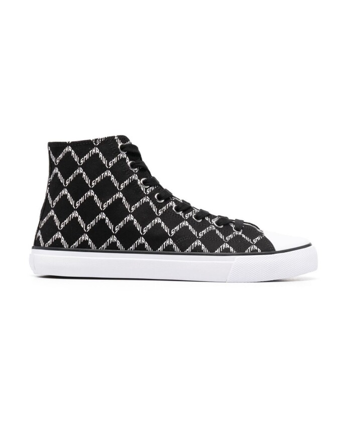 logo-high-top-canvas-sneakers-black