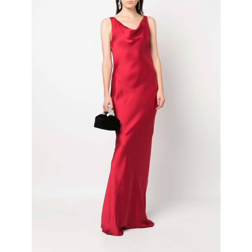 Norma Kamali Maria Gown Elegante Jurken Red Dames