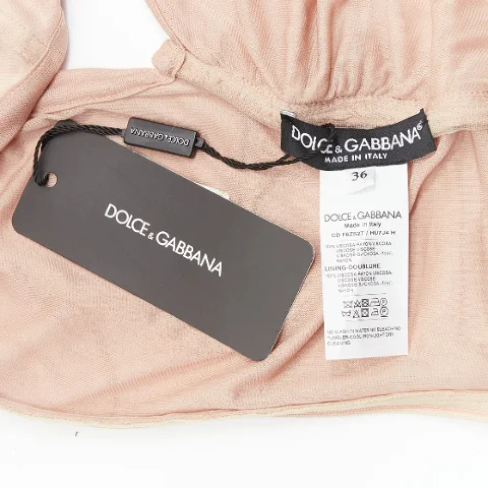 Dolce & Gabbana Pre-owned Fabric dresses Beige Dames