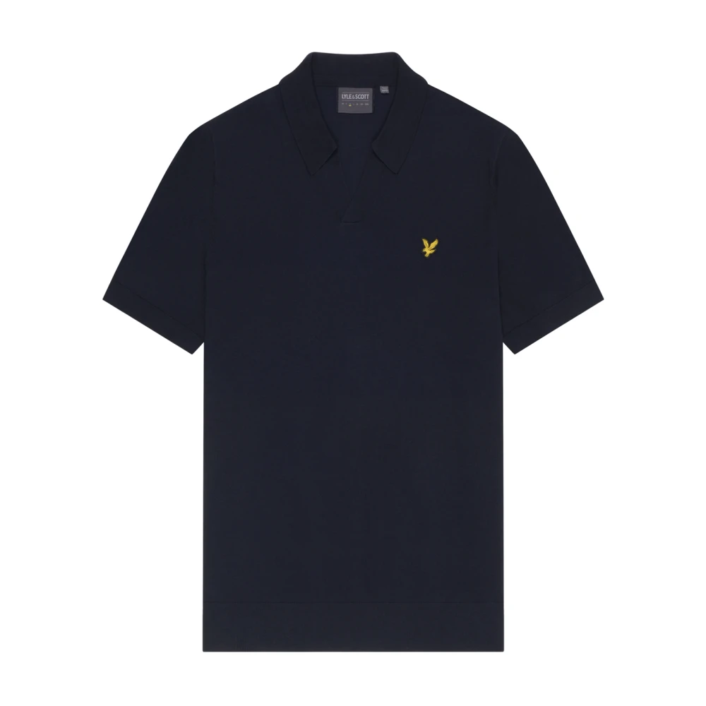 Lyle & Scott Riviera Gebreide Polo Blue Heren