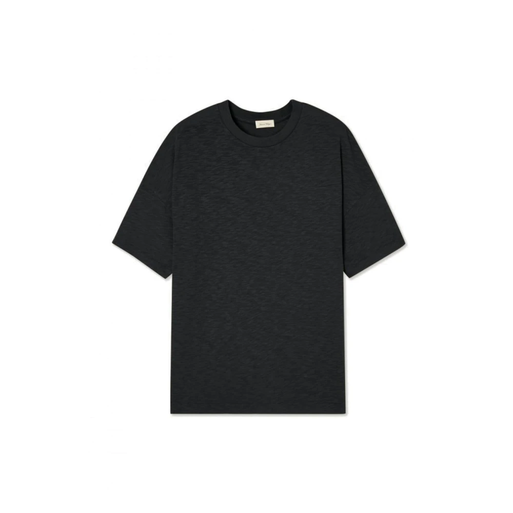 American vintage Bysapick Oversized Katoenen T-Shirt Noir Black Heren
