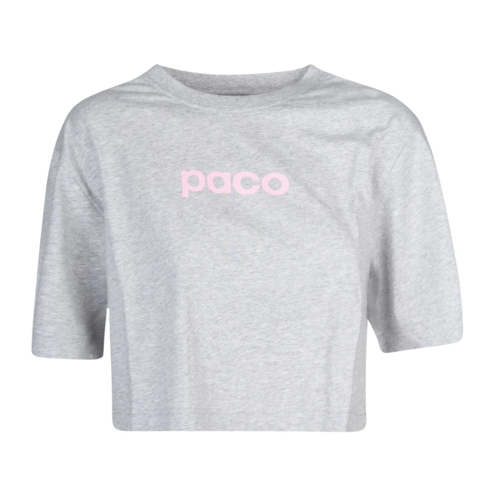Paco Rabanne Grijze Tee Shirt Gray Dames