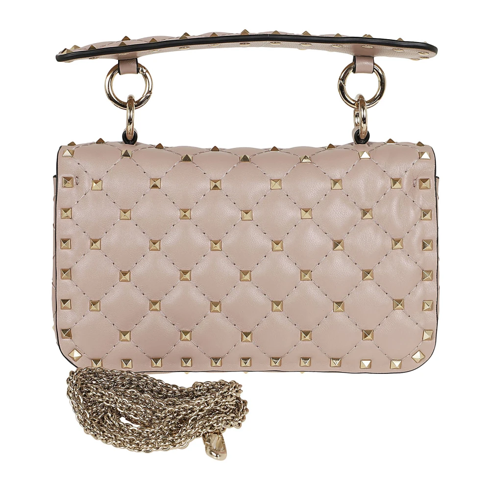 Valentino Garavani Rockstud Spike Schoudertas Beige Dames