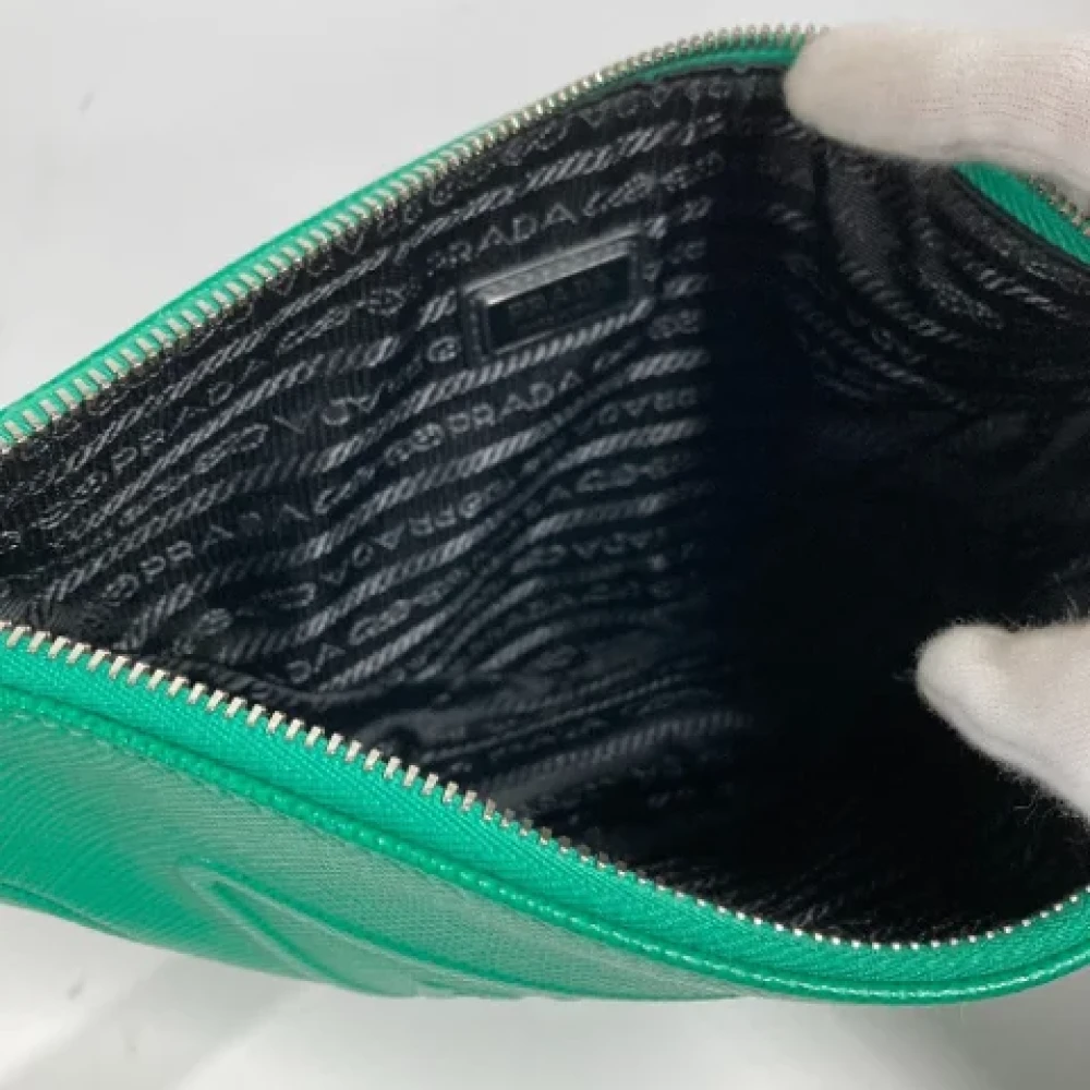 Prada Vintage Pre-owned Fabric prada-bags Green Dames
