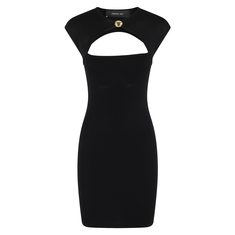 Federica Tosi Stretch viscose sieraden Black Dames