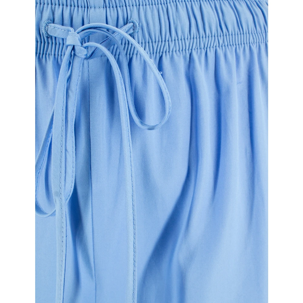 Ermanno Scervino Katoenen Trekkoord Broek Blue Dames