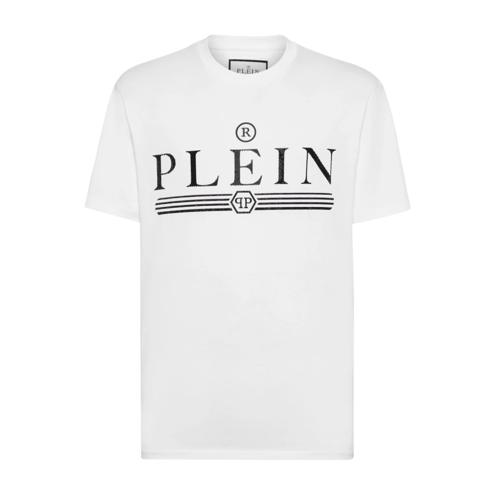 Philipp Plein Wit Katoenen T-Shirt White Heren