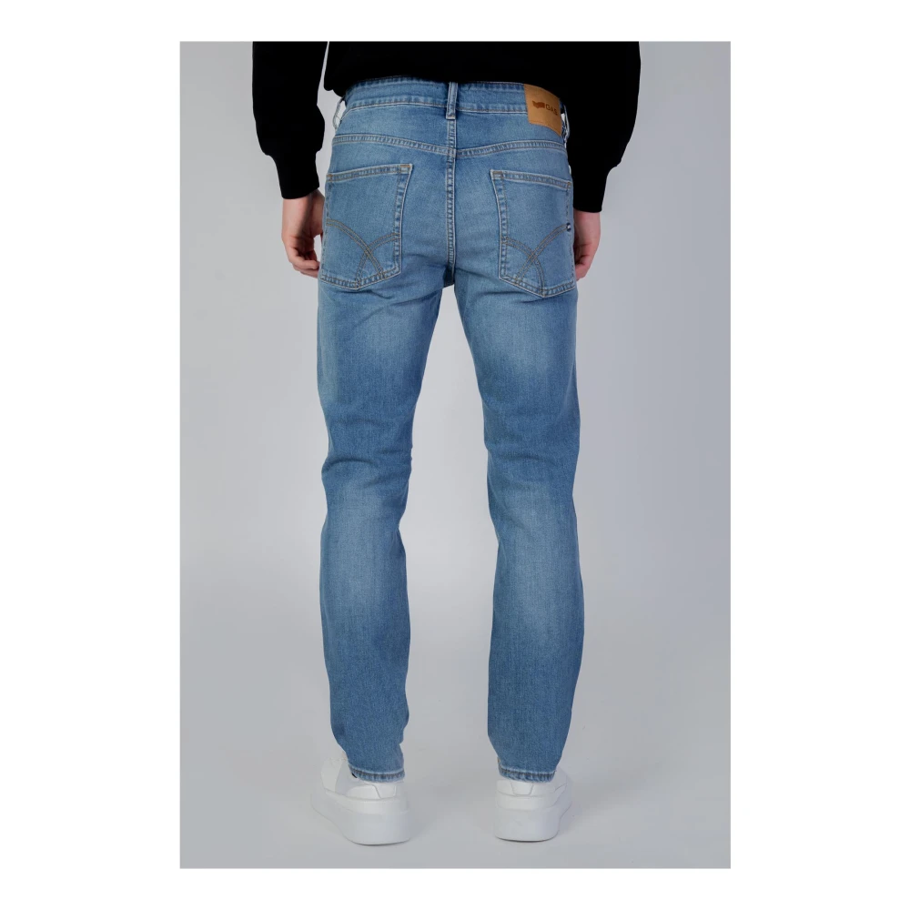 GAS Blauwe versleten effect heren jeans Blue Heren