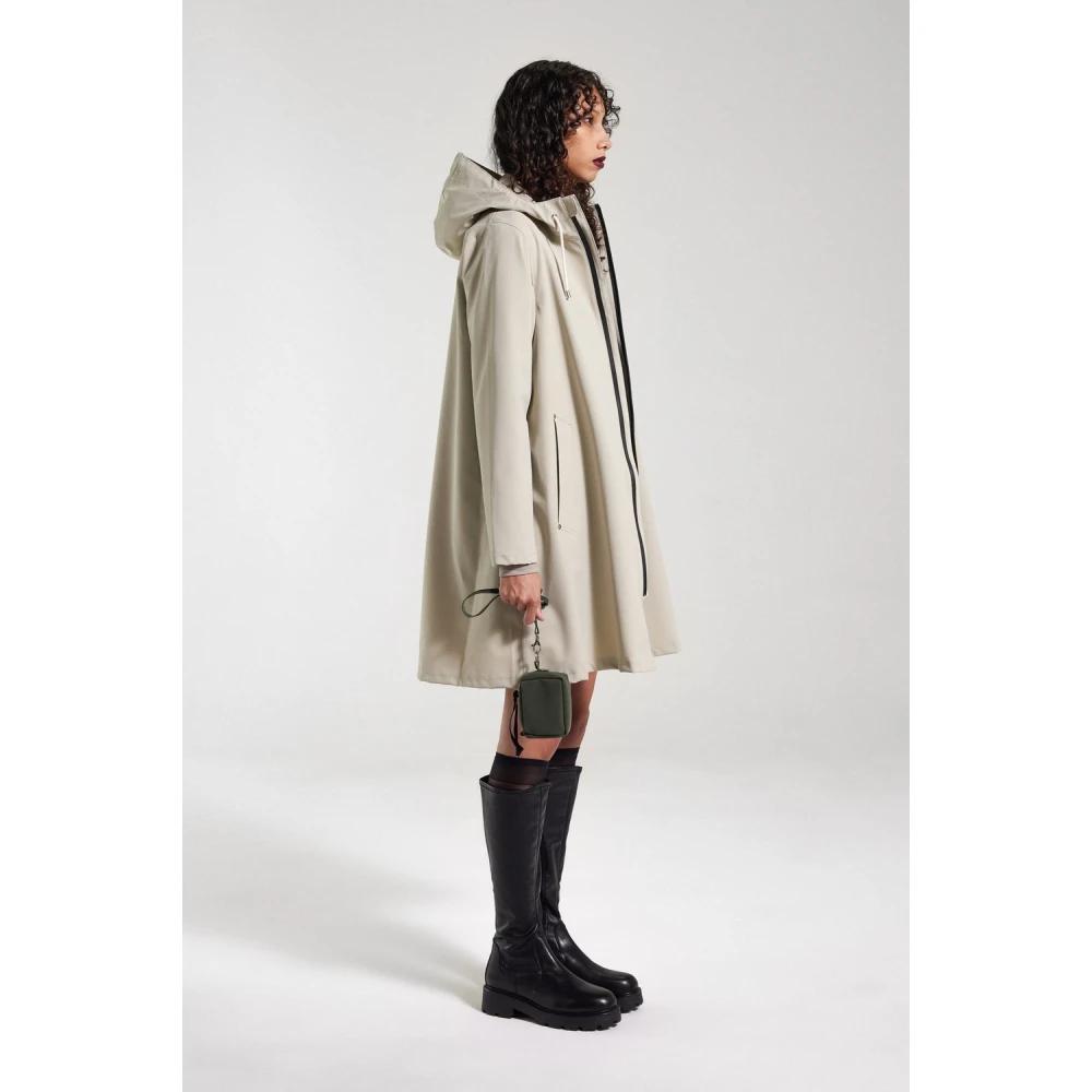 Stutterheim Lichtgewicht Rits Matte Regenjas Beige Dames