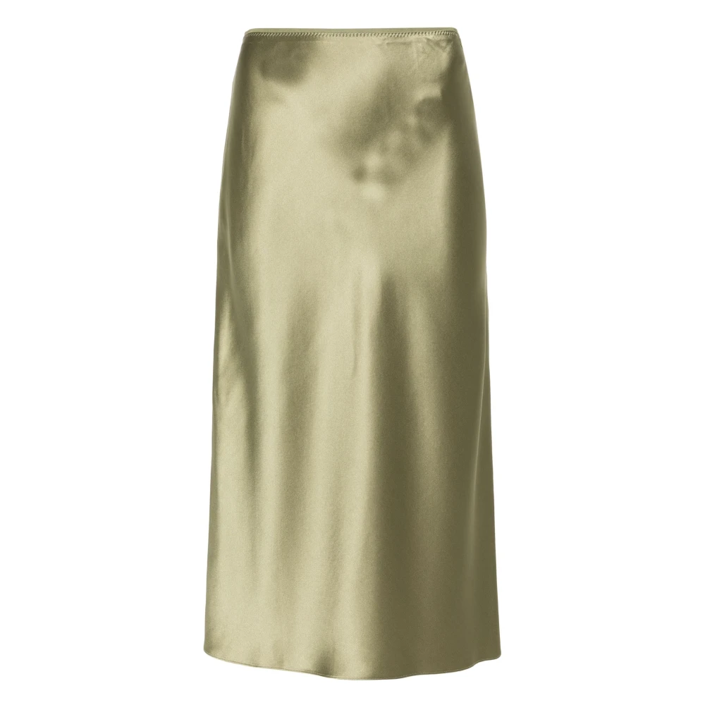 Joseph Groene Zijden Satijnen Casual Rok Green Dames