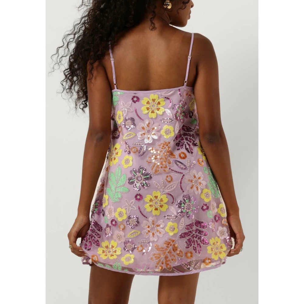 Harper & Yve Paarse Mini Jurk Romy-dr Multicolor Dames