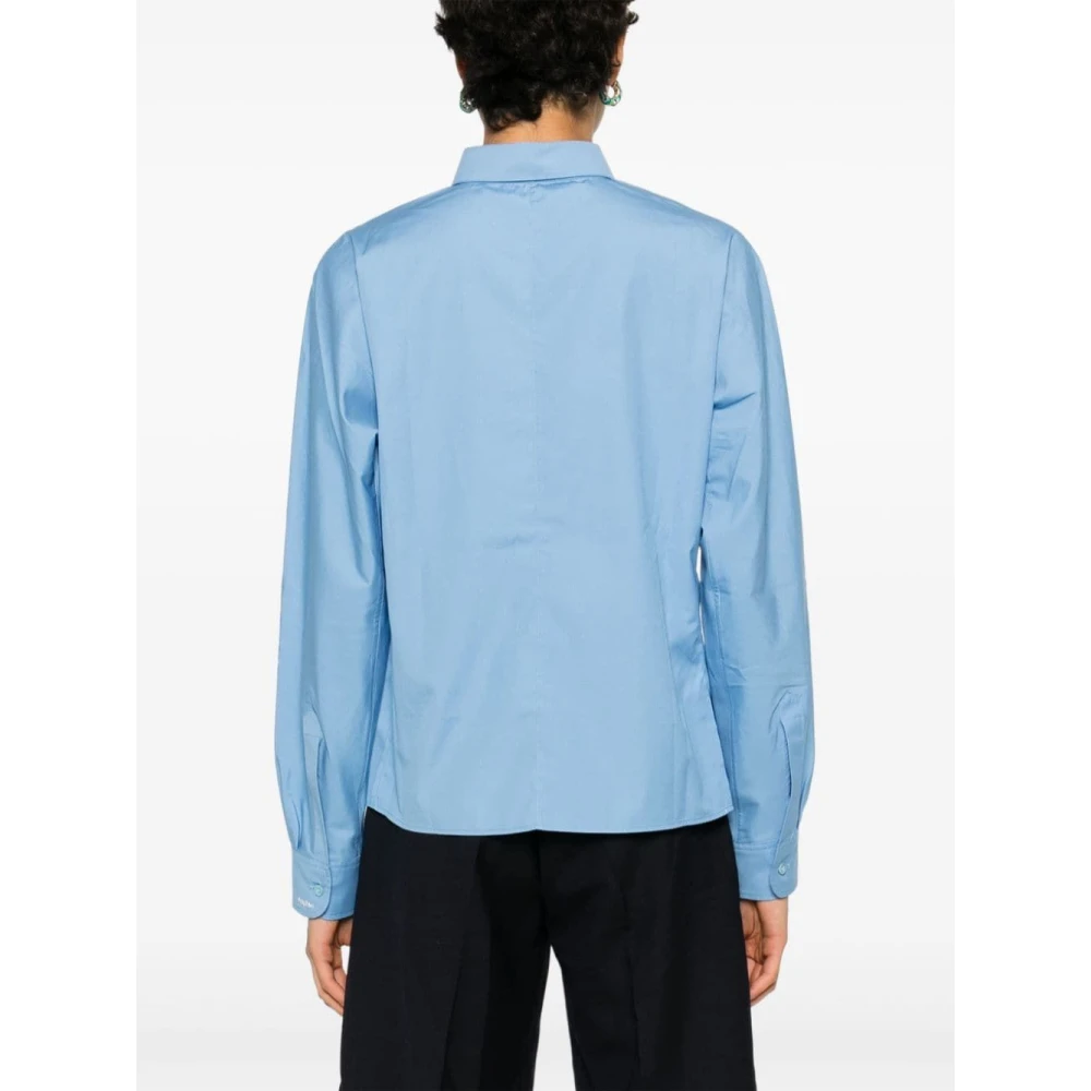 Marni Casual Katoenen Overhemd voor Mannen Blue Dames
