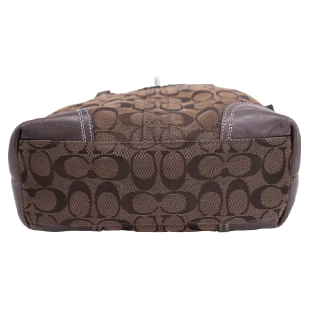 Coach Pre-owned Coated canvas shoulder-bags Brown Dames
