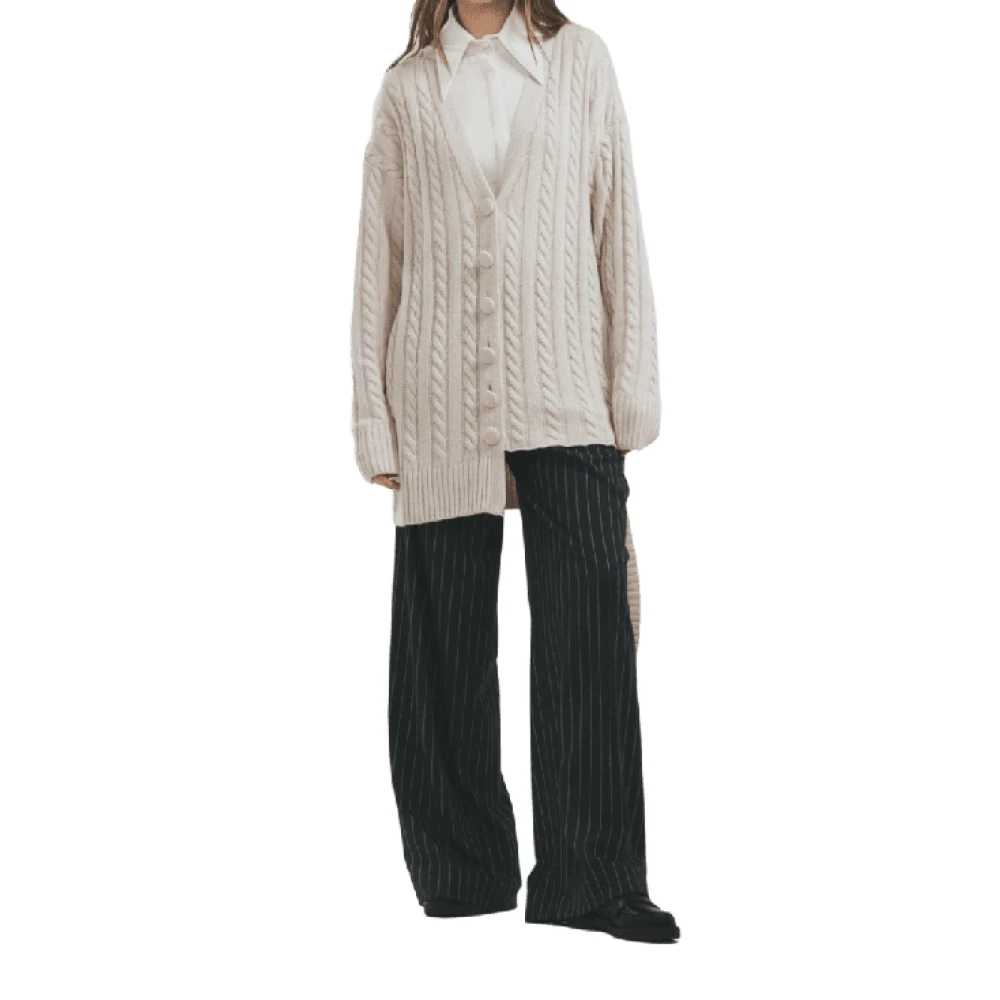 Mar De Margaritas Ivoor Zijvlecht Vest Beige Dames