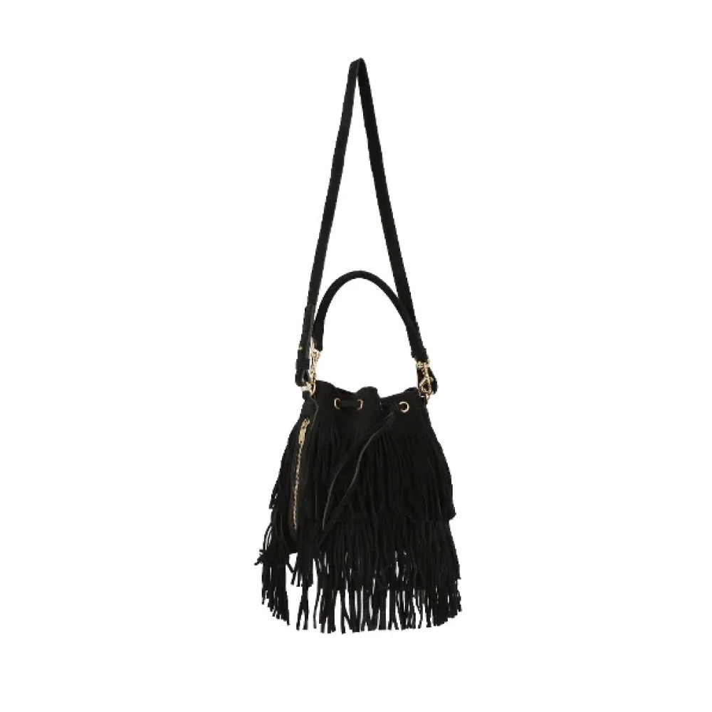 Saint Laurent Fabric handbags Black Dames