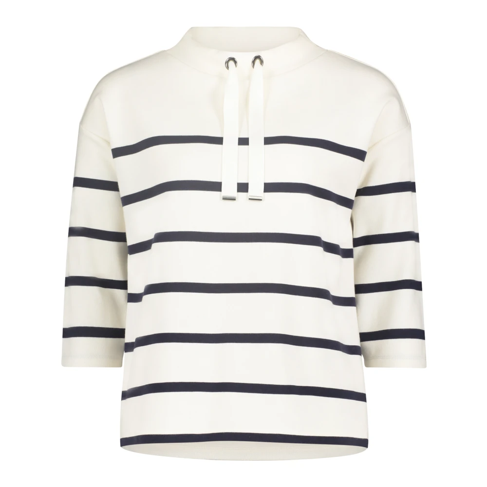 Betty Barclay Modern Gestreept Sweatshirt White Dames