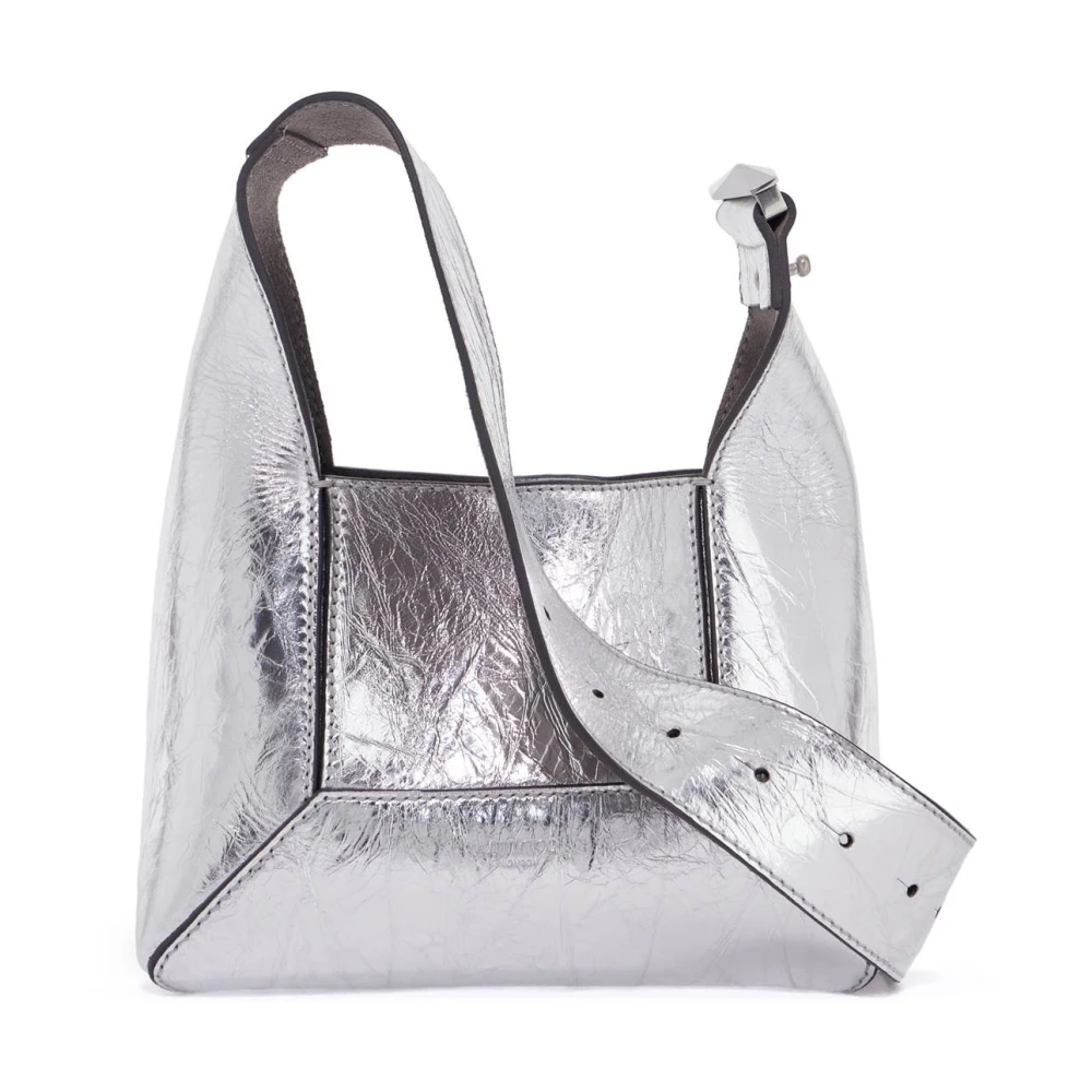 Jimmy Choo Diamanten Suède Hobo Tas Gray Dames