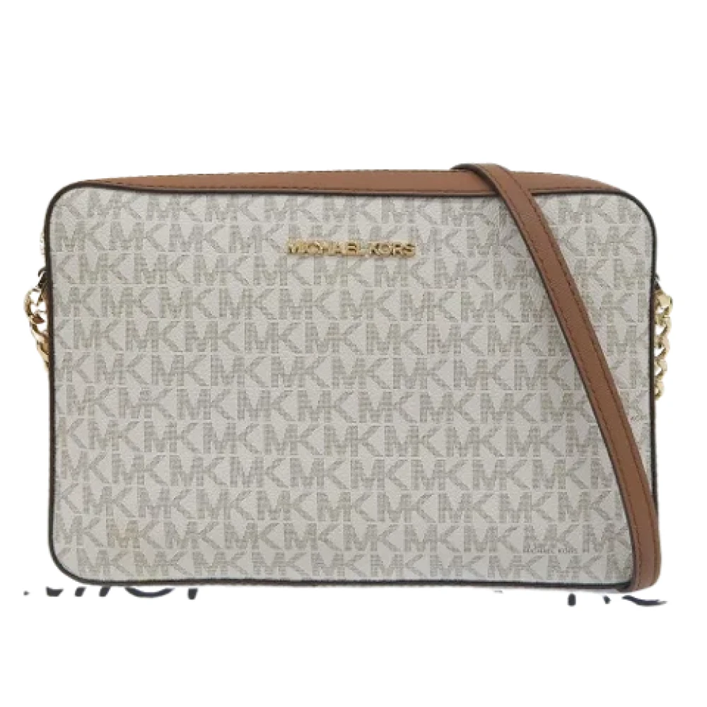 Michael Kors Pre-owned Canvas shoulder-bags Beige Dames
