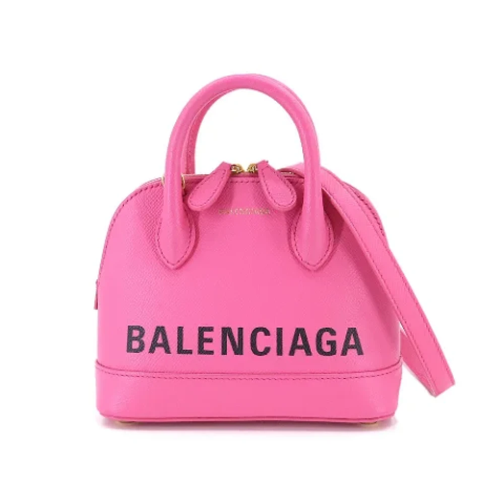 Balenciaga Vintage Pre-owned Leather handbags Pink Dames