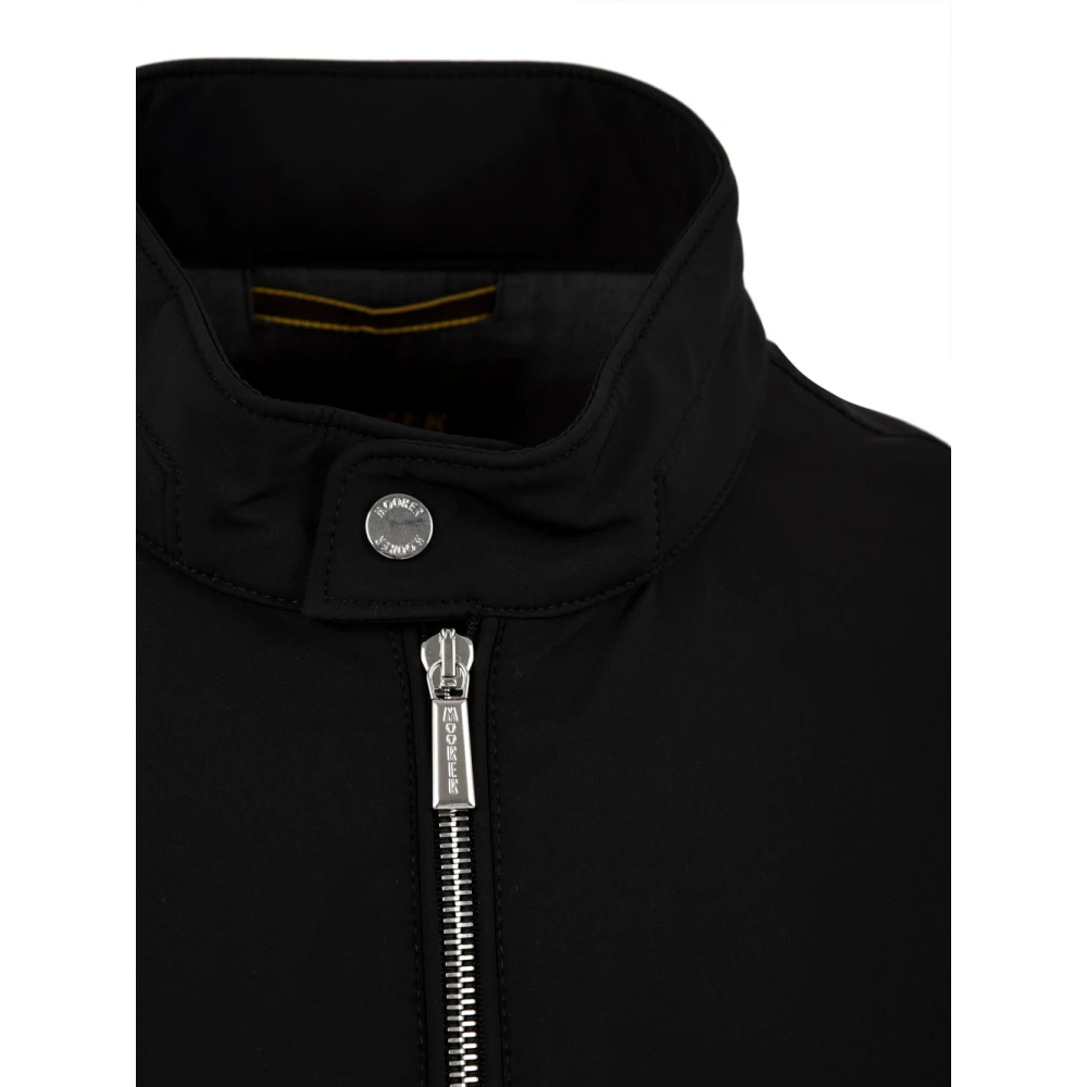 Moorer Zwarte Jas voor Heren Black Heren