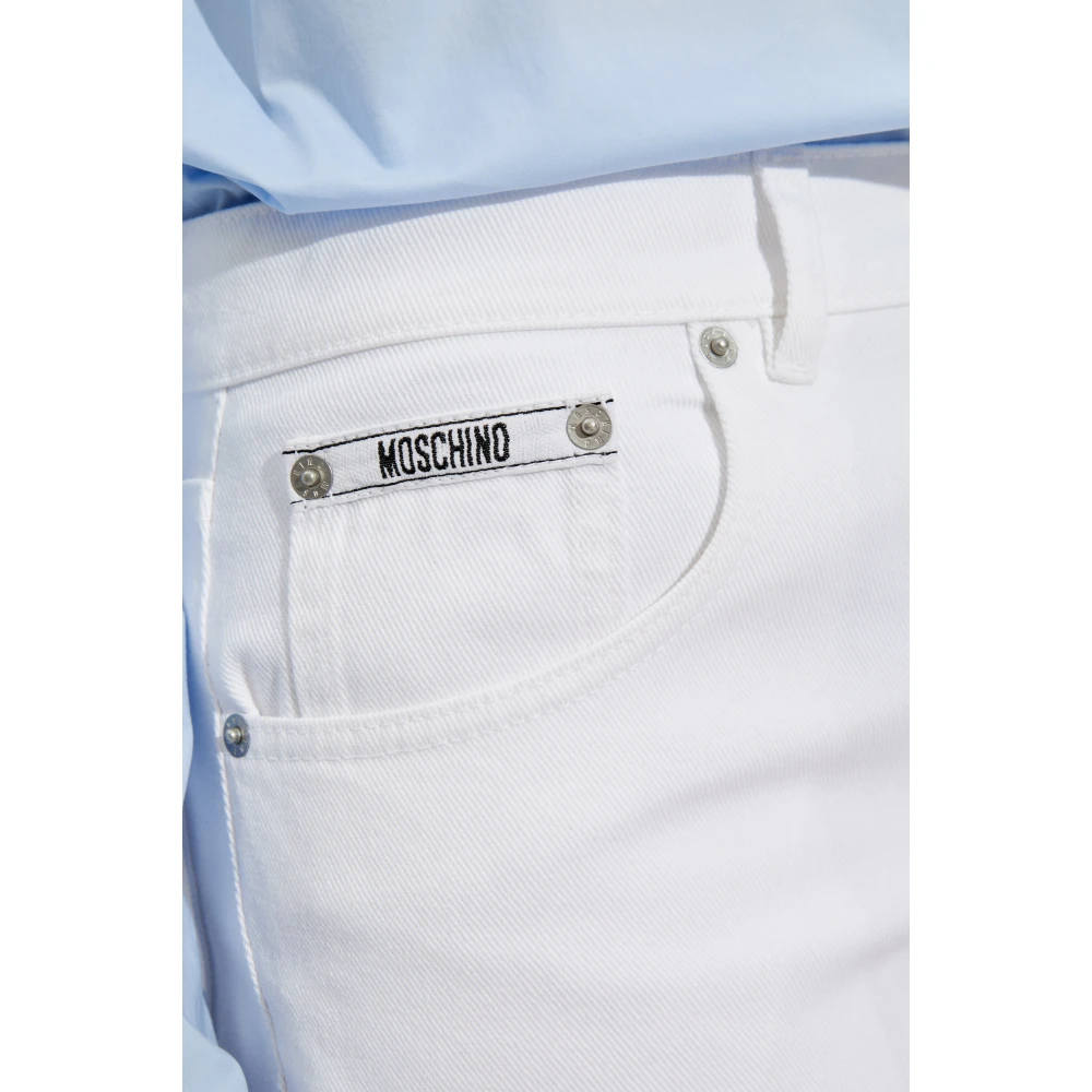 Moschino Jeans met licht toelopende pijpen White Dames