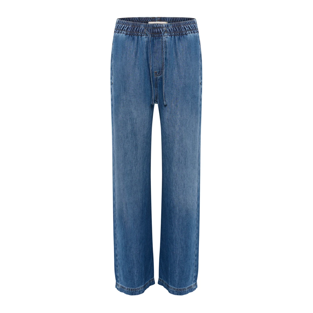InWear Sophinaiw Pullon Broek Gewassen Denim Blue Dames