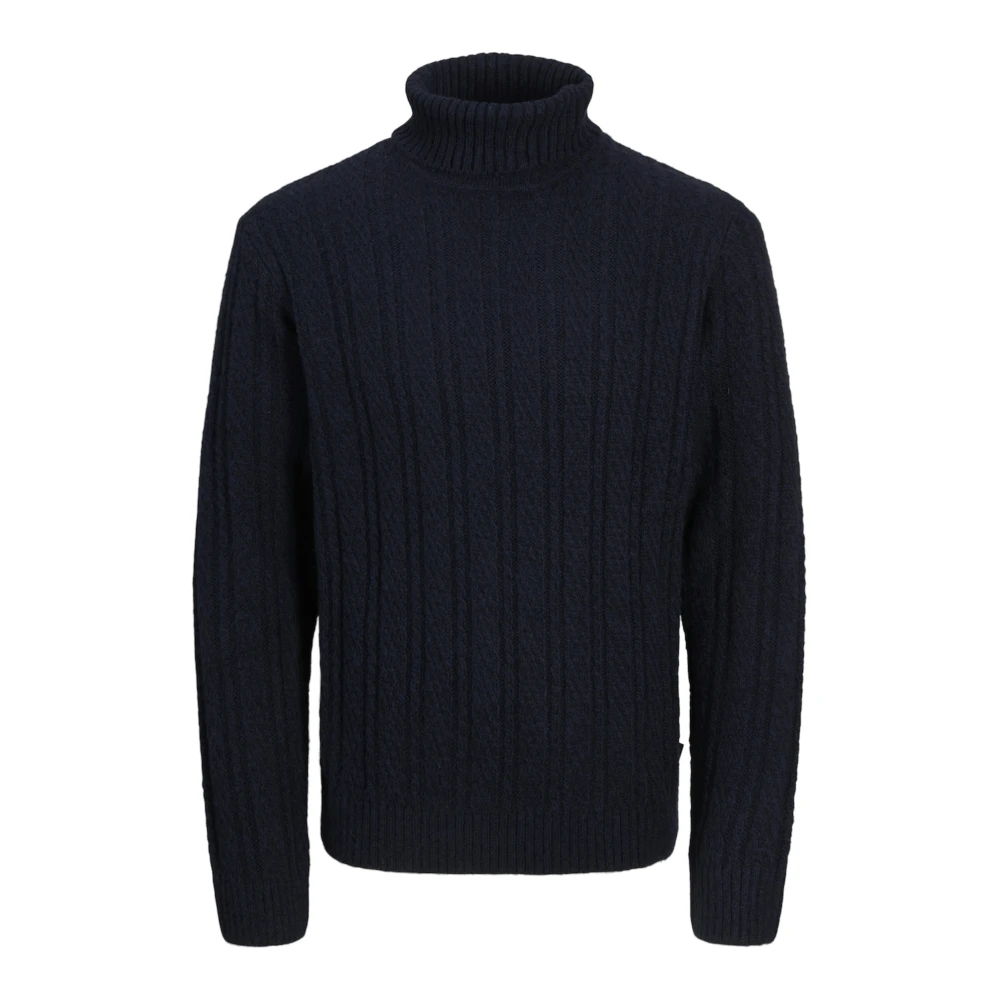 jack & jones Alpaca Wol Rolhals Trui Blue Heren