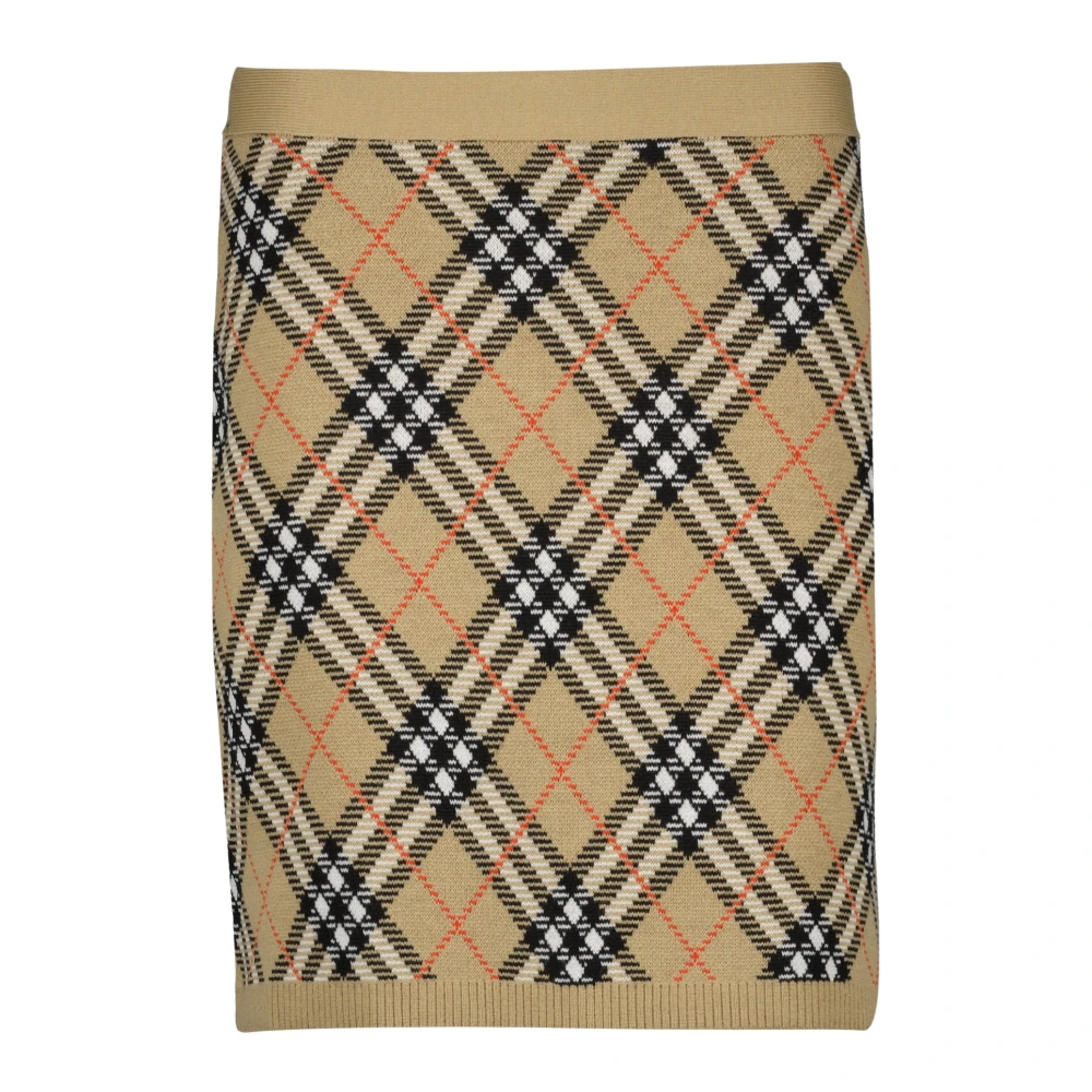 Burberry Women's Checkered Wool Skirt