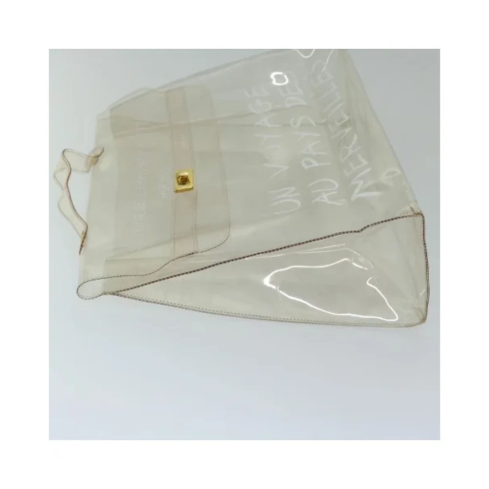 Hermès Vintage Pre-owned Fabric handbags White Dames