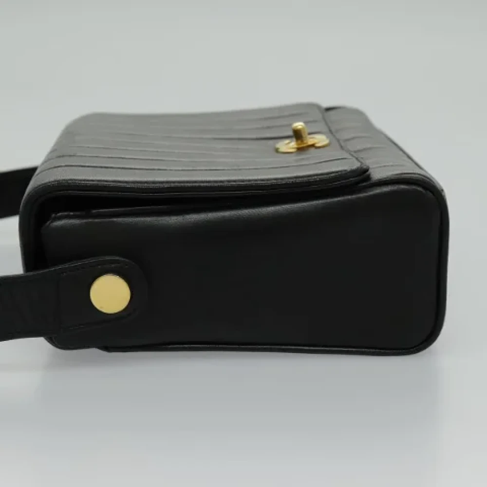 Chanel Vintage Pre-owned Leather chanel-bags Black Dames